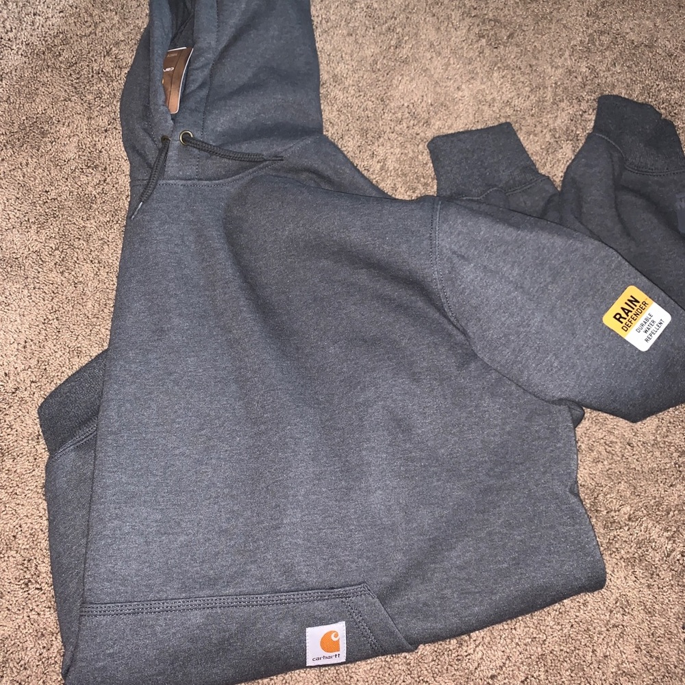 Gray Carhartt Hooded Sweatshirt